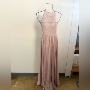 J.crew‎ pink maxi silk dress 0
